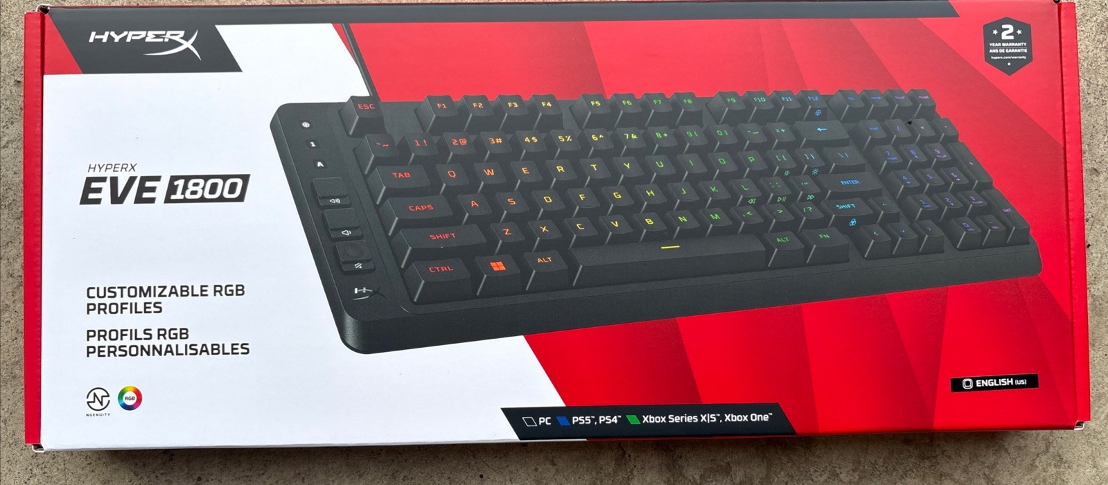 HyperX Eve 1800 - Gaming Keyboard New - Brand New Sealed