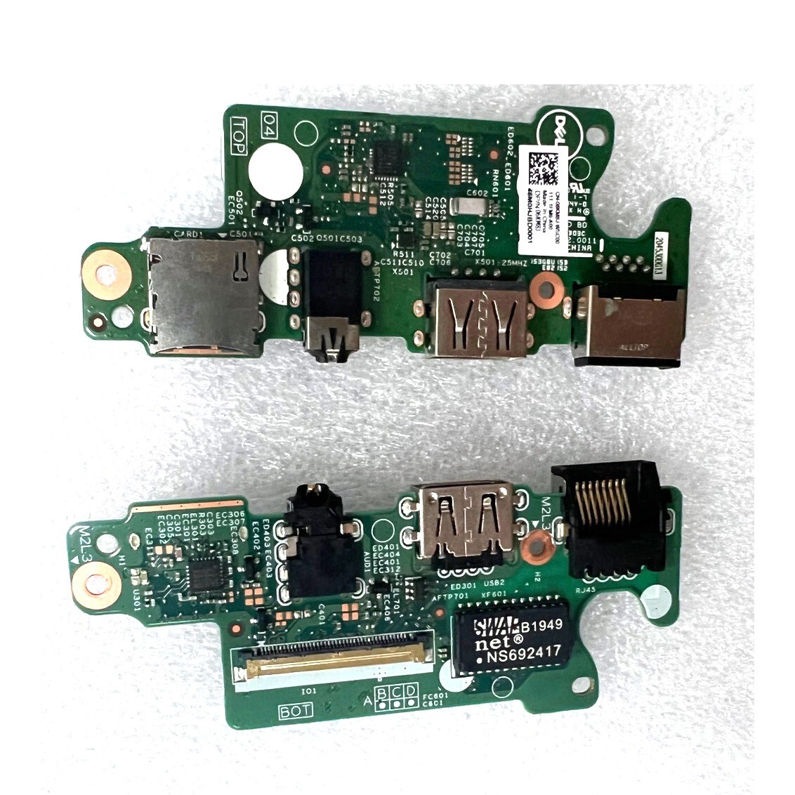 1Pcs New For  Vostro 5490 5590 V5590 USB SD Card Reader RJ45 Audio Board 