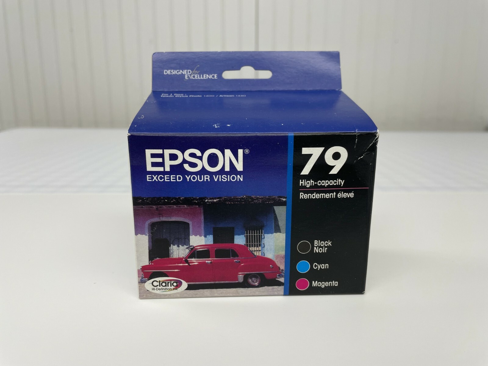 3-PK Genuine Epson 79 Black Cyan Magenta Ink Cartridges for 1400 Artisan 1430
