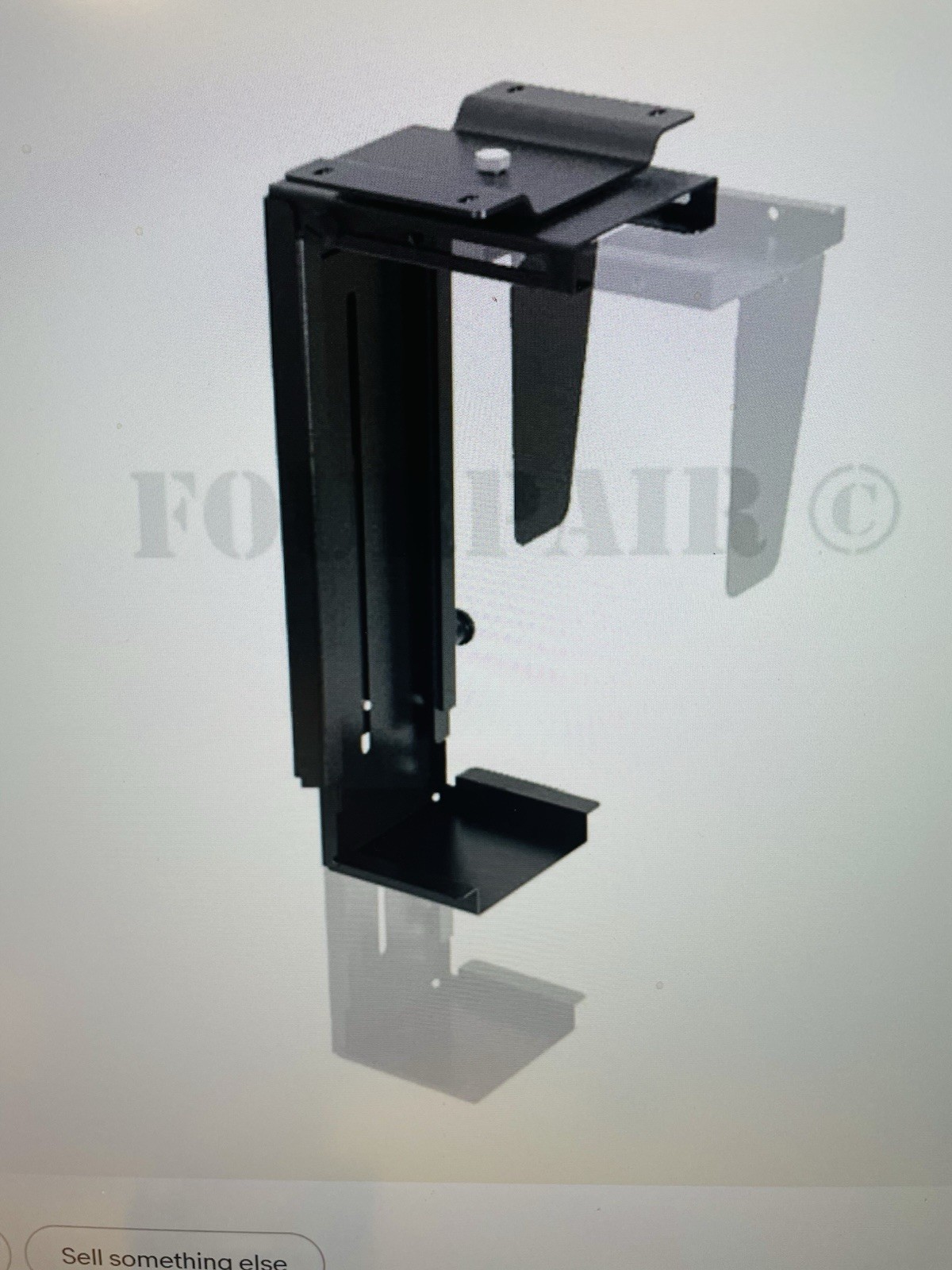 VIVO Black Adjustable Under Desk & Wall PC Mount CPU Holder - MOUNT-PC01