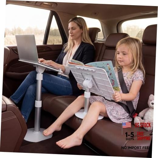 Portable Car Desk for Laptop - Adjustable Height - 2 in 1