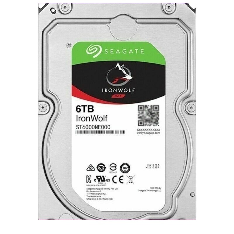 IronWolf Pro ST6000NE000 Seagate 6TB Hard Drive 3.5" Internal SATA 7200rpm New