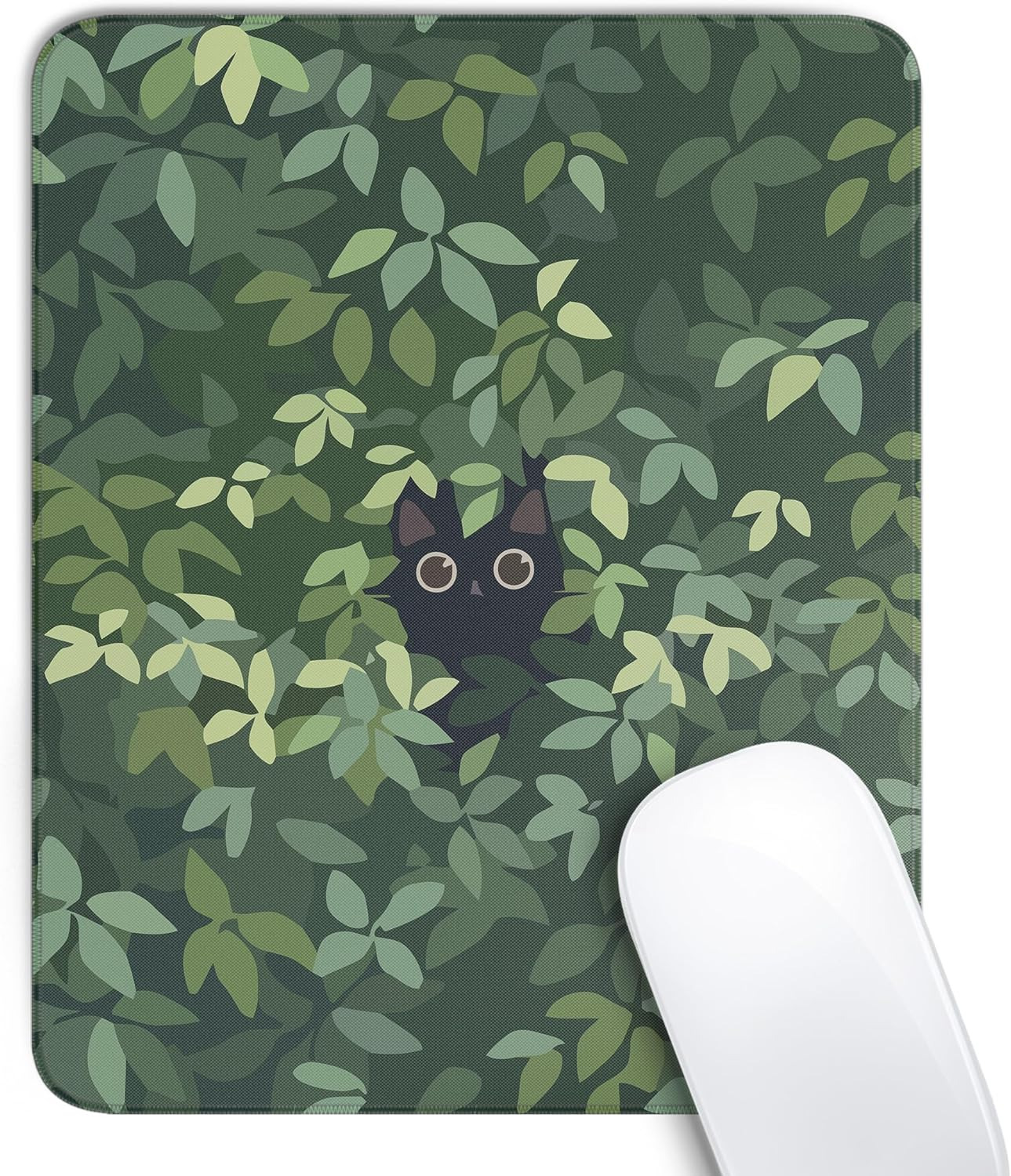 Anime Black Cat Square Mouse Pad,Cute Cat Mouse Pads for Wireless Mouse Desk Acc