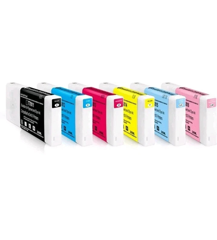 6-Pack DX100 Ink Cartridges Set Replacement for Fujifilm DX VIVIDIA Ink Cartr...