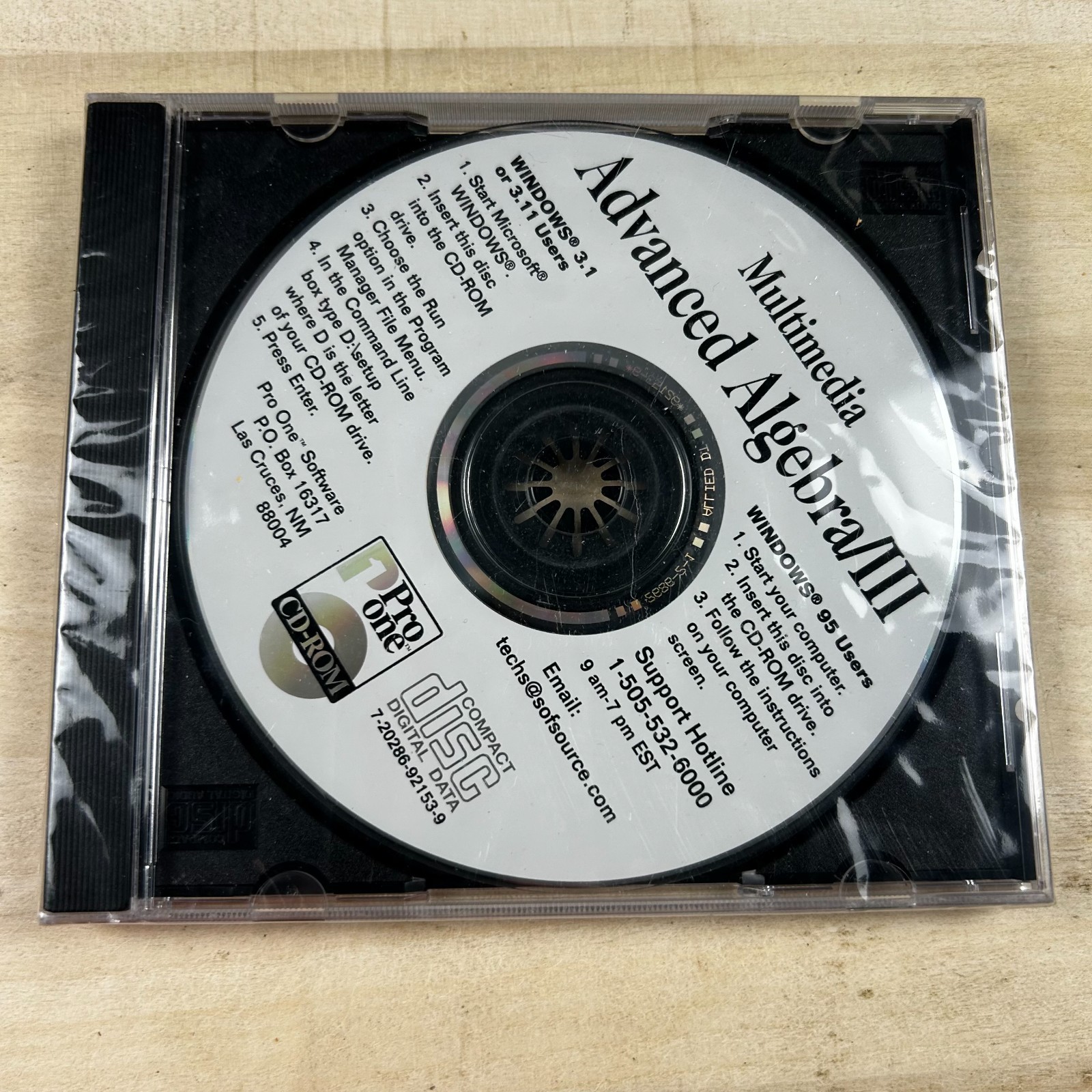 Multimedia Advanced Algebra III : New Sealed CD-ROM Pro One Software
