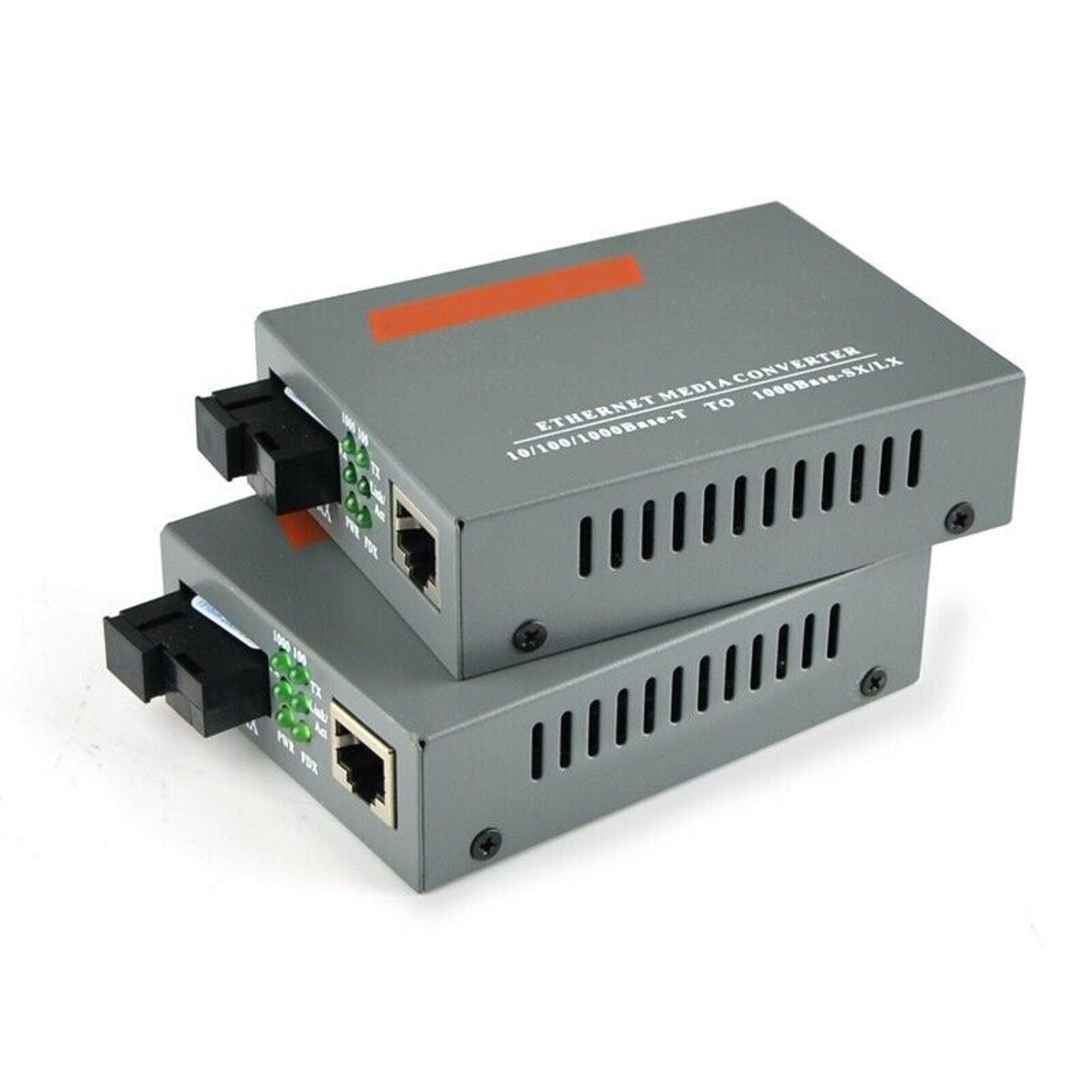 3km Gigabit Single Fiber SC Port External Power Supply Optical Media Converter r