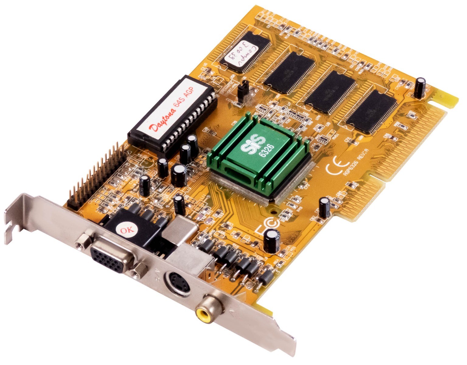 DAYTONA 64S AGP SIS 6326 8MB AGP6326 GRAPHICS CARD