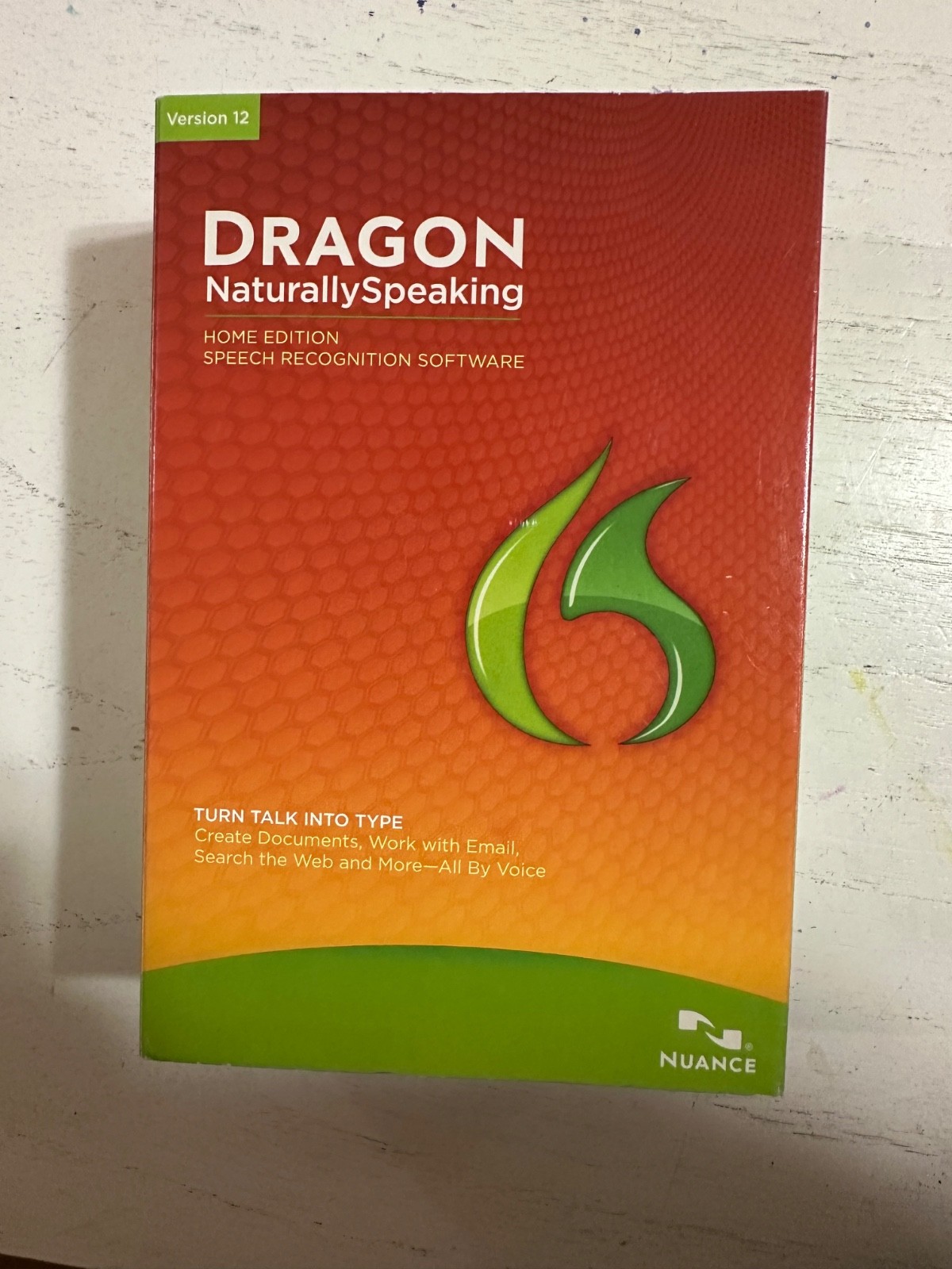 Nuance Dragon Naturally Speaking 12 Home K409A-G00-12.0 NEW Opened Box