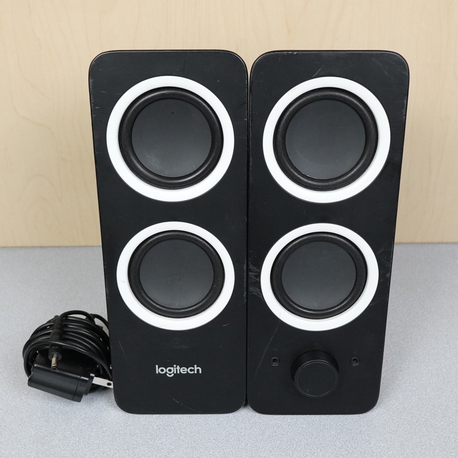 Logitech Z200 10W Multimedia Speakers Pair Black Gaming Computer Tested