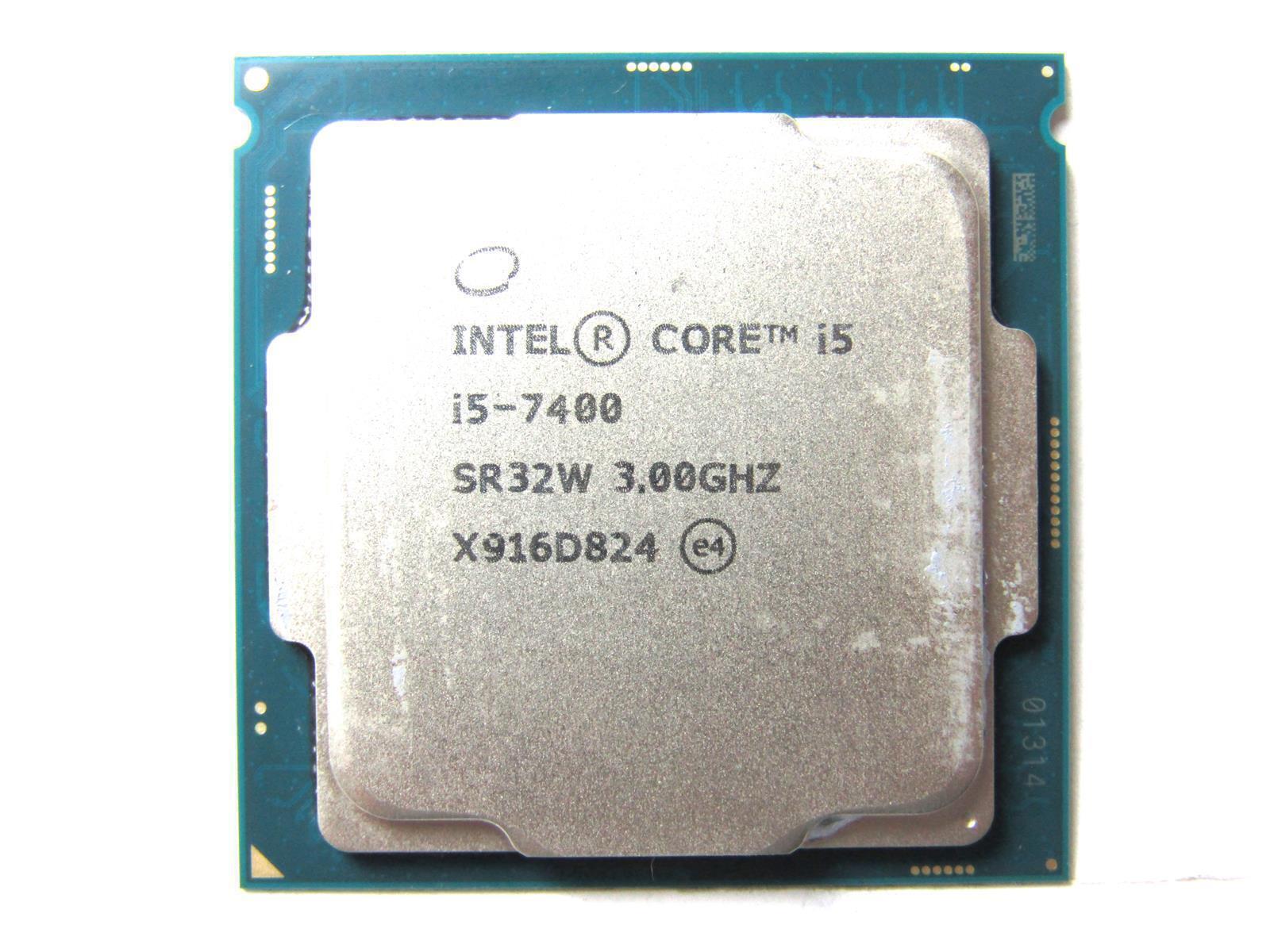 Intel Core i5-7400 3.0GHz 4-Core 6MB LGA1151 Desktop CPU 65W | SR32W | Tested