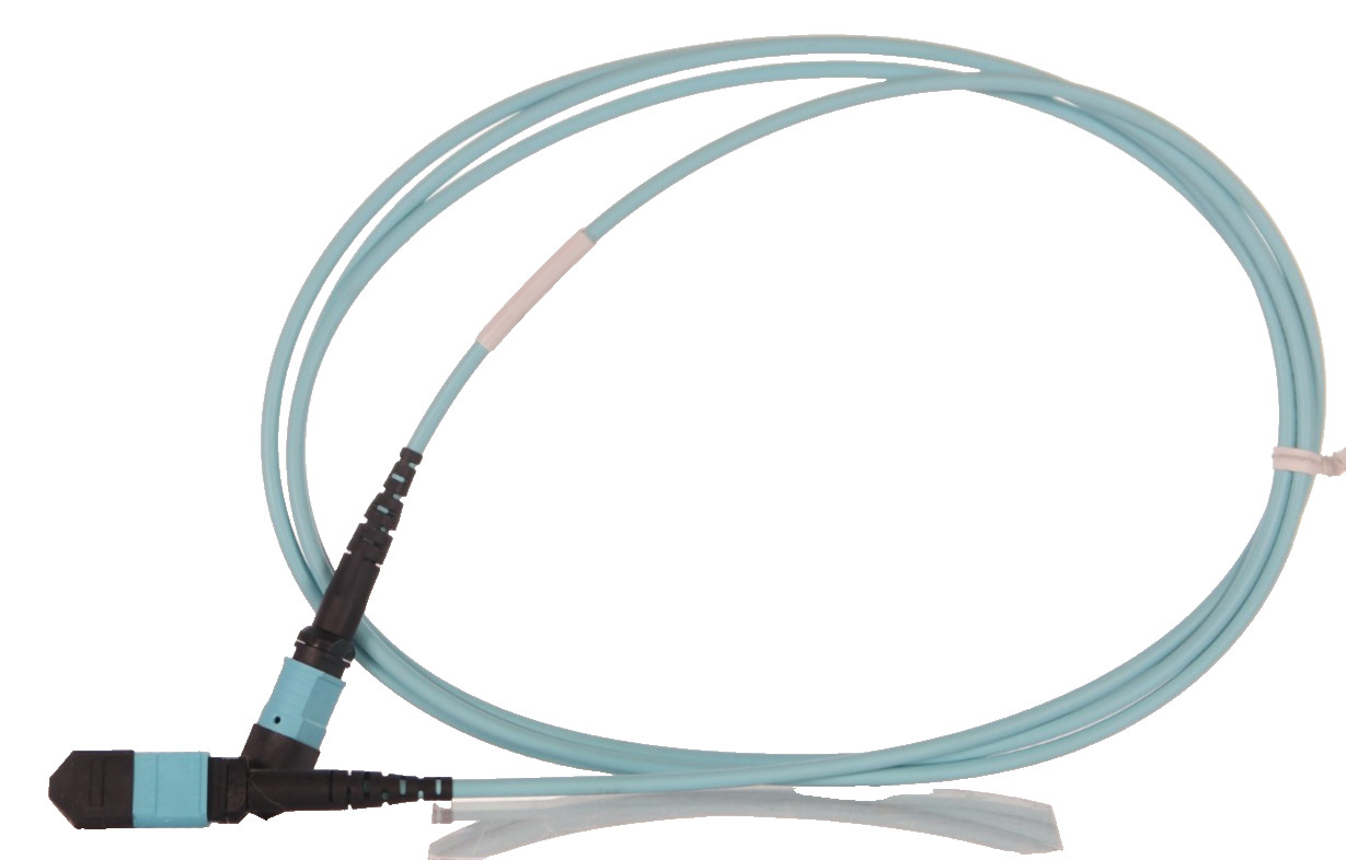 Pack of 2 US Conec Fiber Optic cable MTP24/PIN to MTP24 OM3 Fiber Breakout Cable