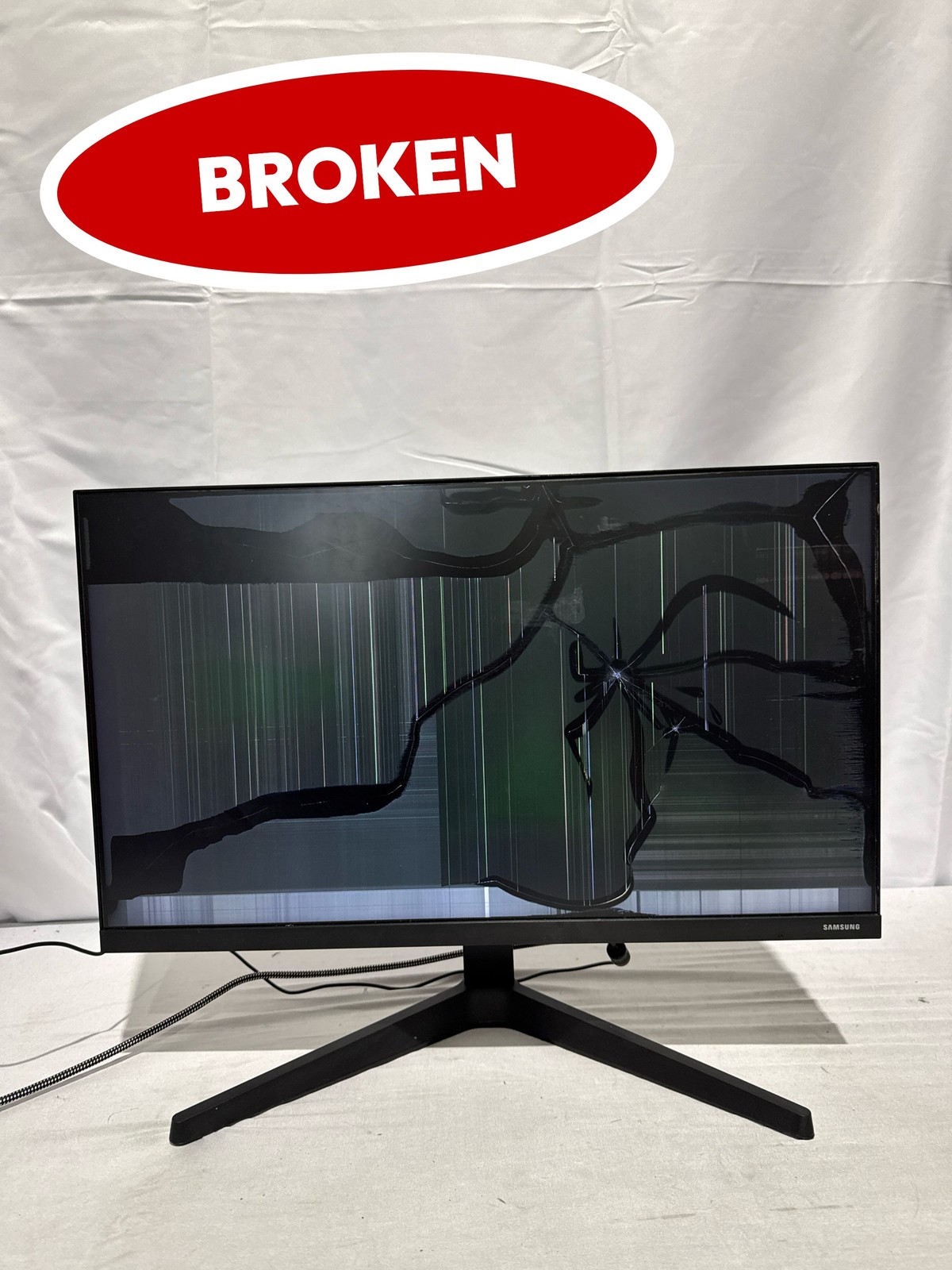 (BROKEN) Samsung T350 Series 24in IPS Monitor FHD 1080p 75Hz Blue Gray