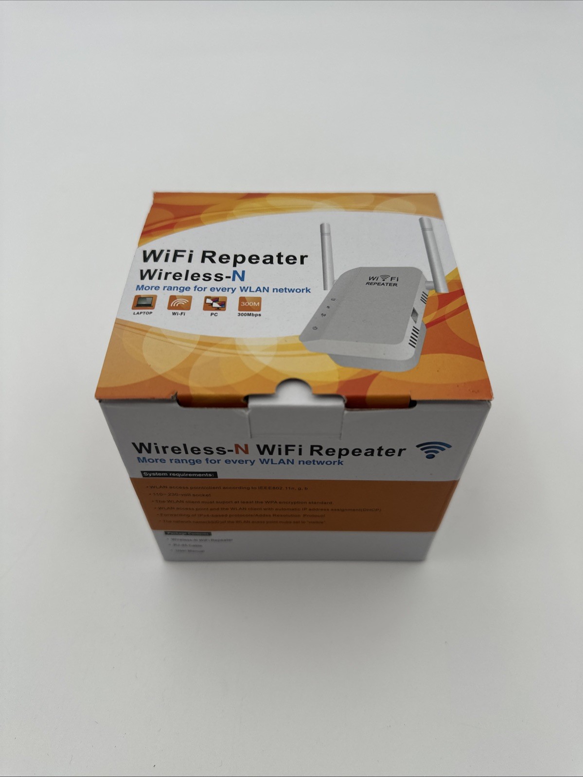 Wireless-N WiFi Repeater Range Extender 300 Mbps 2.4 GHz White