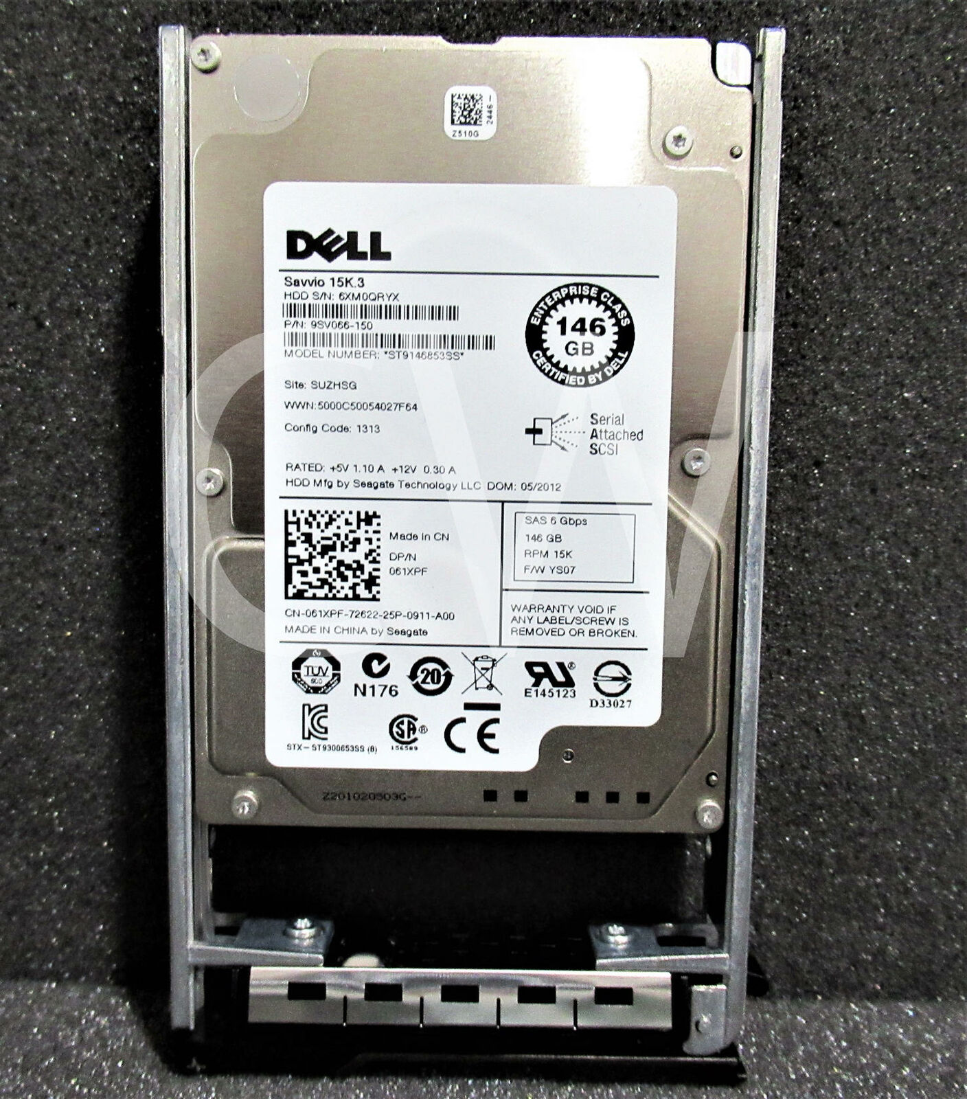 ST9146853SS Dell SAVVIO 15K.3 146GB 15K RPM 6Gbps 2.5