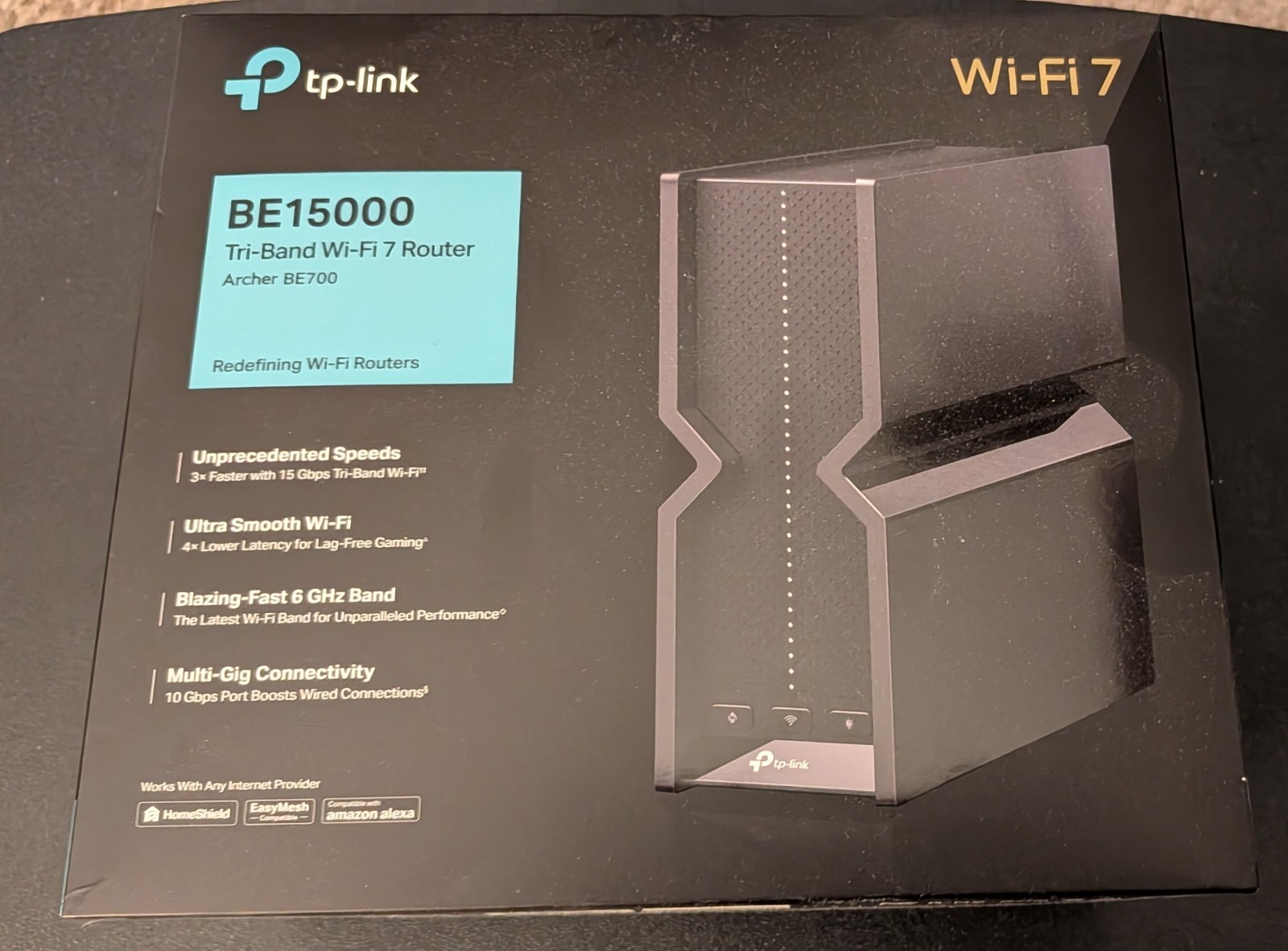 TP-Link Archer BE700 BE15000 Tri-Band WiFi 7 Router 2.5Gbps Ports VPN MLO