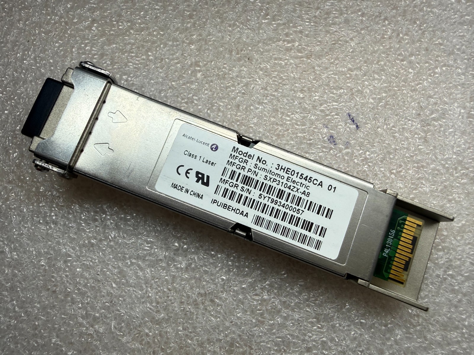  Alcatel-Lucent 10GBASE-ZR XFP-10GE 80km 1550nm 3HE01545CA AA01 IPUIBEHDAA