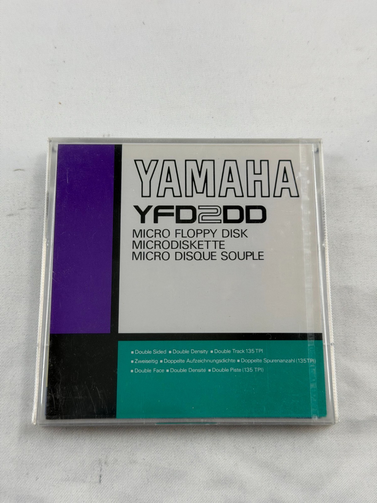 Yamaha YFD2DD Micro Floppy Disk 2.8 Inch Microdiskette Rare Vintage Media Look