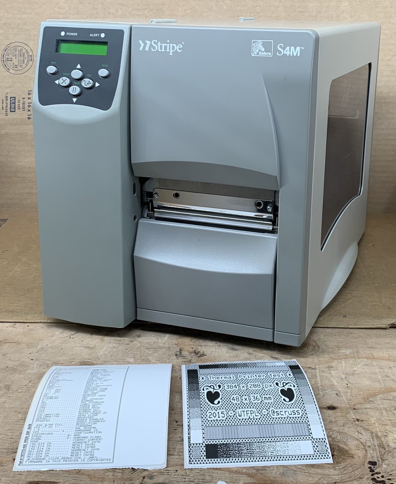 ZEBRA S4M S4M00-2001-0100T Thermal Transfer Label Printer Ethernet USB SERIAL