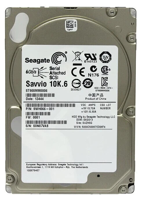 Seagate Savvio 900GB, 10000 RPM, 2.5 inch (ST900MM0006) Internal Desktop Drive