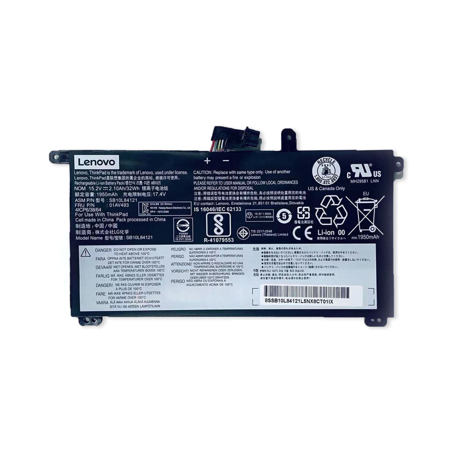 New Genuine 01AV493 00UR891 Battery for Lenovo ThinkPad T570 T580  P52s P51s OEM