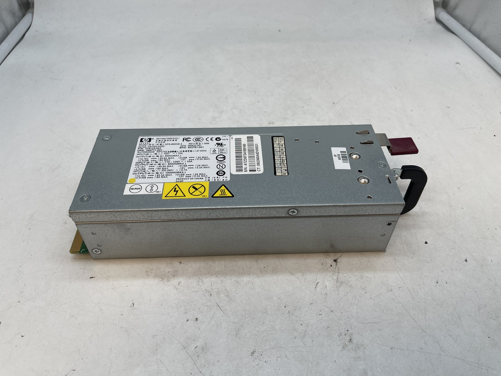 HP 1000W Power Supply DPS-800GB A 379123-001 ProLiant DL380 ML350 G5 - Free S/H