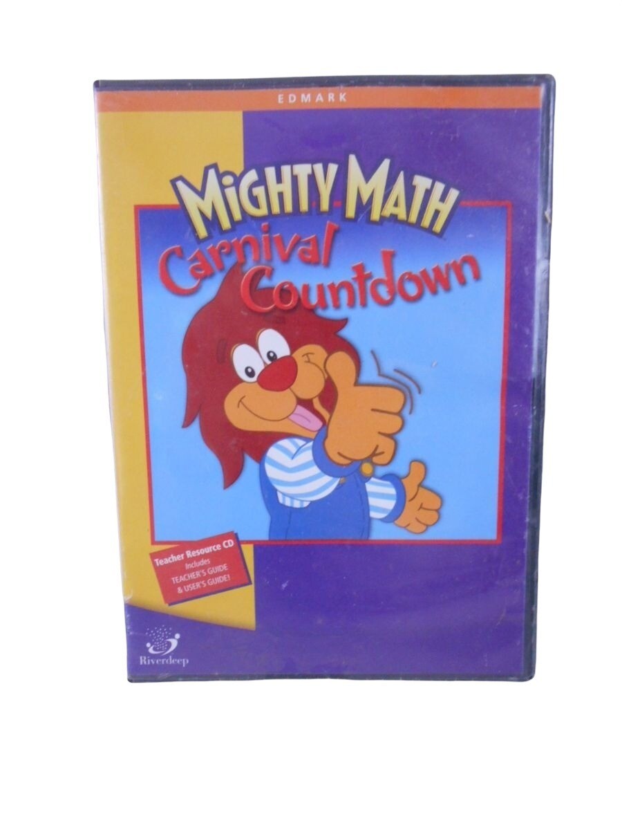 Mighty Math Carnival Countdown K - 8 Teacher Resource CD for Win or Mac FACTORY 