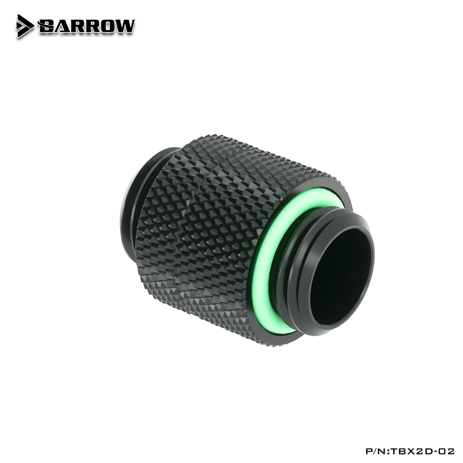 Barrow G1/4" Male to Male Rotary Connectors Extender Fittings TBX2D-02 Black