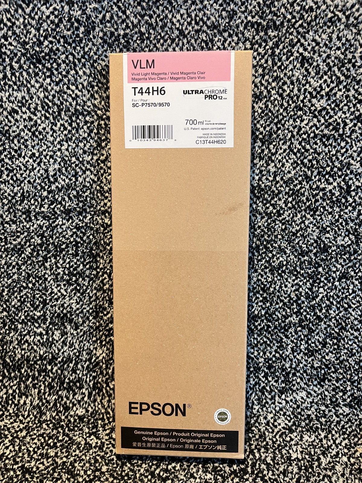 GENUINE Epson Vivid Light Magenta Ink Cartridge T44H6 Date: May 2029