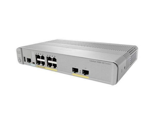 Cisco WS-C3560CX-8PT-S 3560-CX PD PSE Switch 8 GE PoE+ NOB