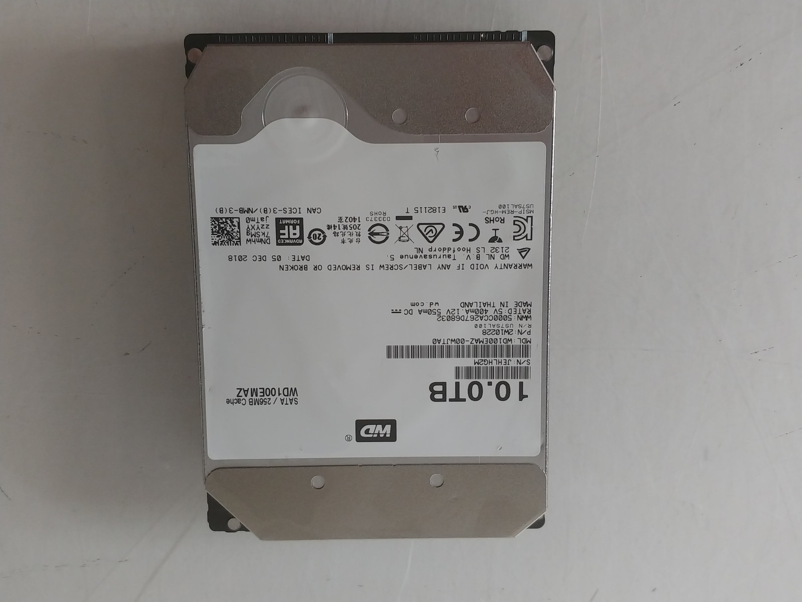 Western Digital   WD100EMAZ-00WJTA0 10 TB SATA III 3.5 in  Drive