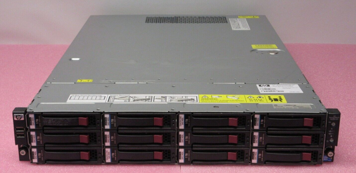 HP StorageWorks P4500 G2 Xeon E5520 2.26GHz 10GB 12x 1TB HDD 2U Storage Server