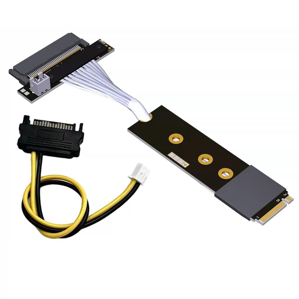 ADT-LINK M.2 NVMe to U.2 SFF-8639 SSD Adapter Extension Cable - PCIe 5.0 x4 Gen5