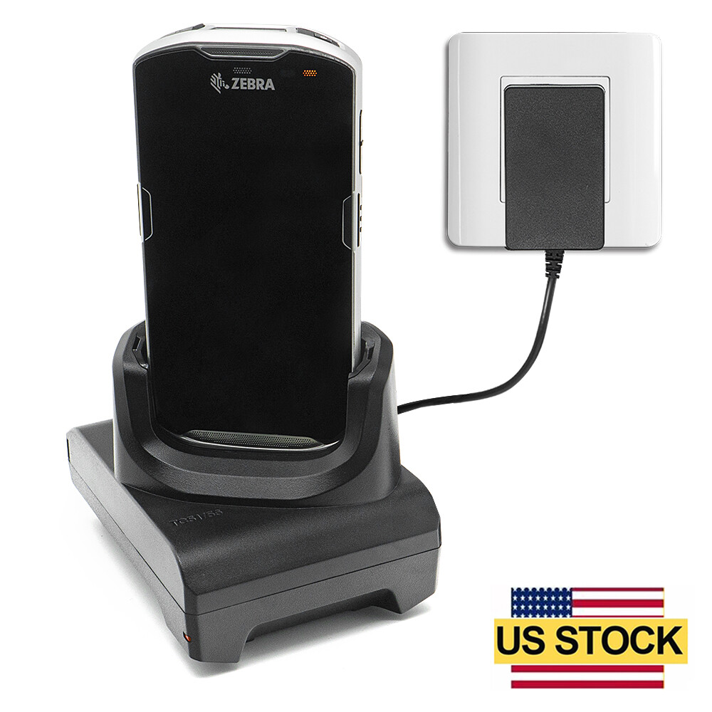 1-Slot Battery Charging Cradle + Adapter For Zebra TC51 TC56 TC52 TC57 Lots