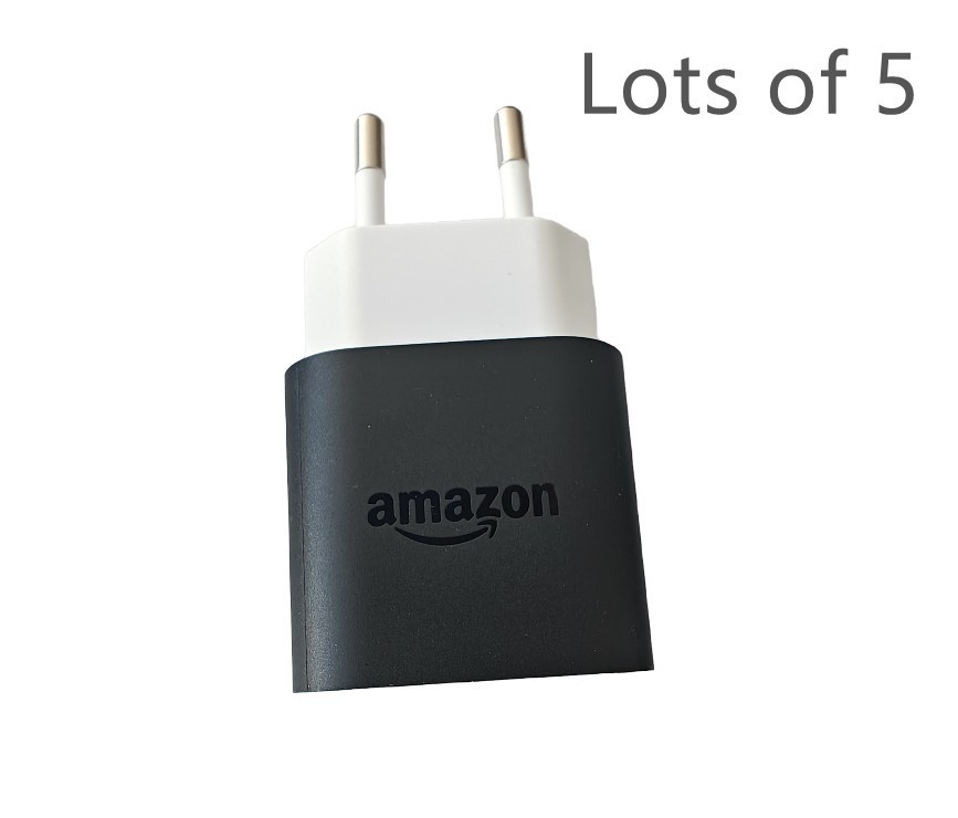 5pcs  USB Charger 5W EU Plug PS39WR Power Brick for Amazon Kindle/Tablets