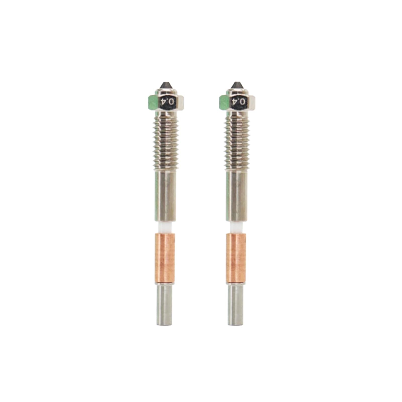 Official QIDI PLUS4 0.4mm Bimetal Nozzle 2 PCS 3D Printer Extruder Part