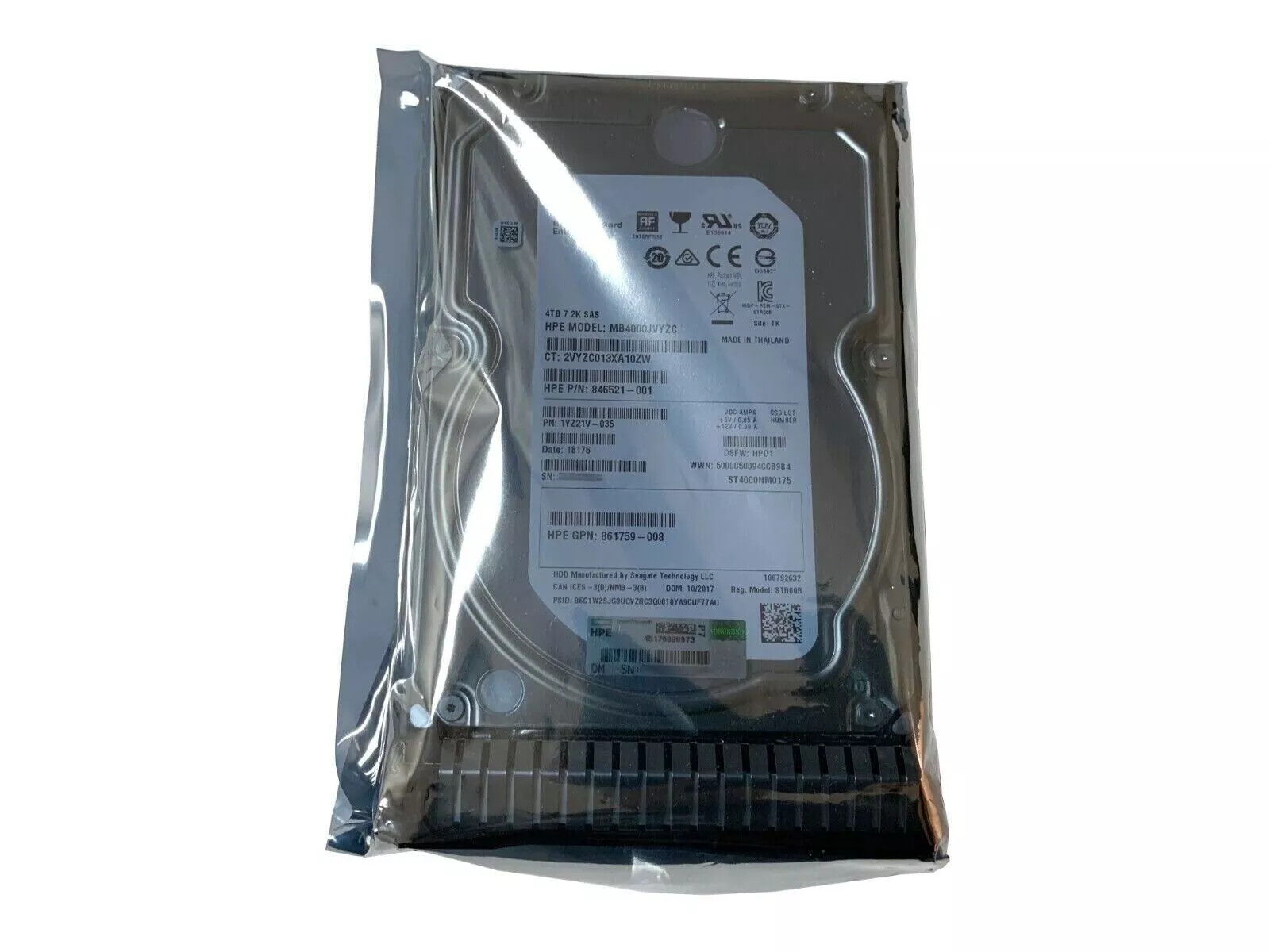 FOR HPE 872487-B21 872745-001 4TB 12G SAS 7.2K 3.5" Gen9 Gen10 HDD Hard Drive