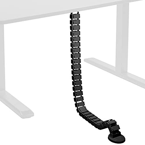 Organizador de cables de escritorio con kit de gestión de cables de vértebras