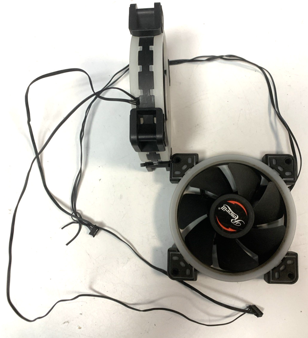 LOT of 2 x Rosewill 120mm RGB Case Fans DF1202512SELN 12V .16A RGB LED