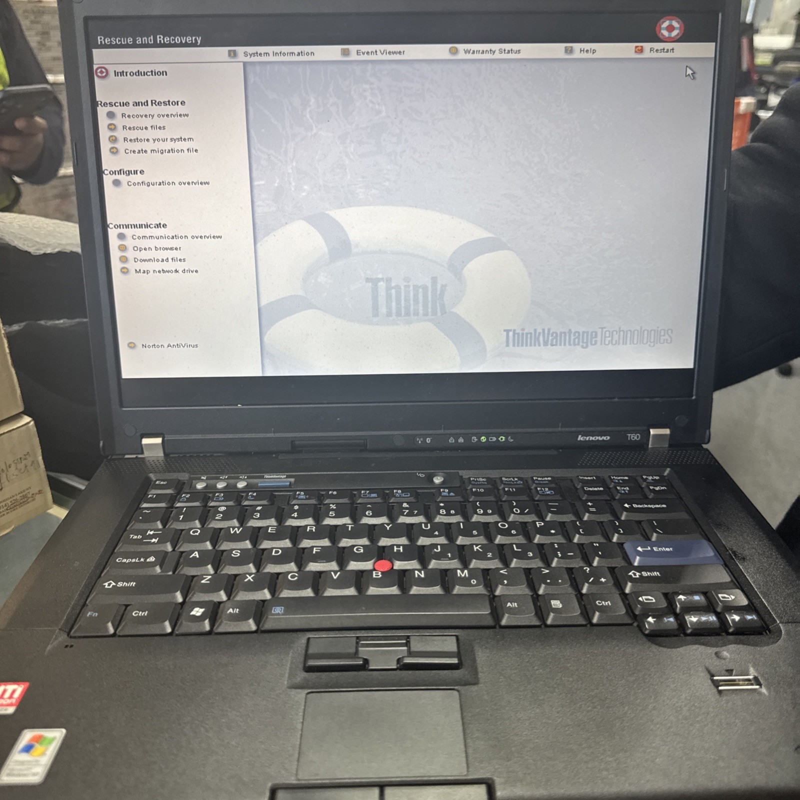 IBM Thinkpad T60 14" - ATI, 1400x1050, 2ghz, 2gb RAM, No HDD 