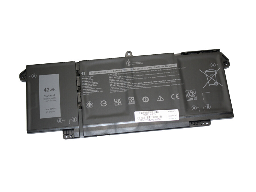 9JM71-PW 11.4V 42WHR BATTERY 9JM71, CN-0GH5Y5, CN-0HDGJ8, CN-0MHR4G, GH5Y5, HDGJ