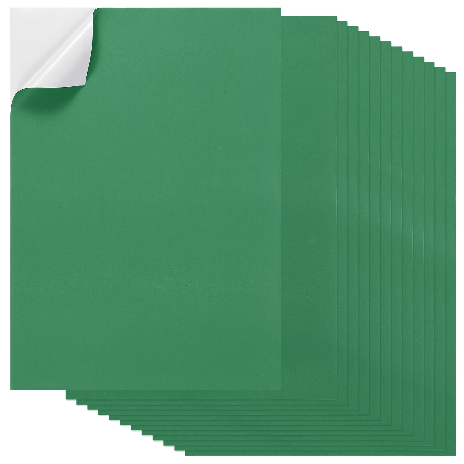 20Pcs Full Sheet Label Sticker Paper, A4 Shipping Labels, Green