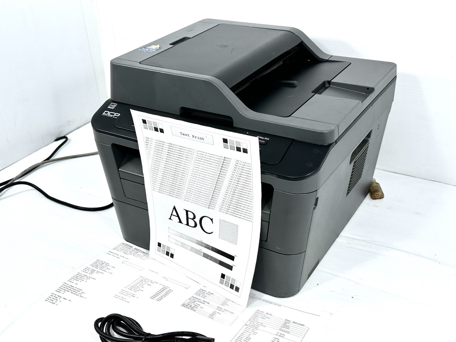 Brother DCP-L2540DW Laser Printer  Pg Count 8660, Tested Video, Need Toner Soon