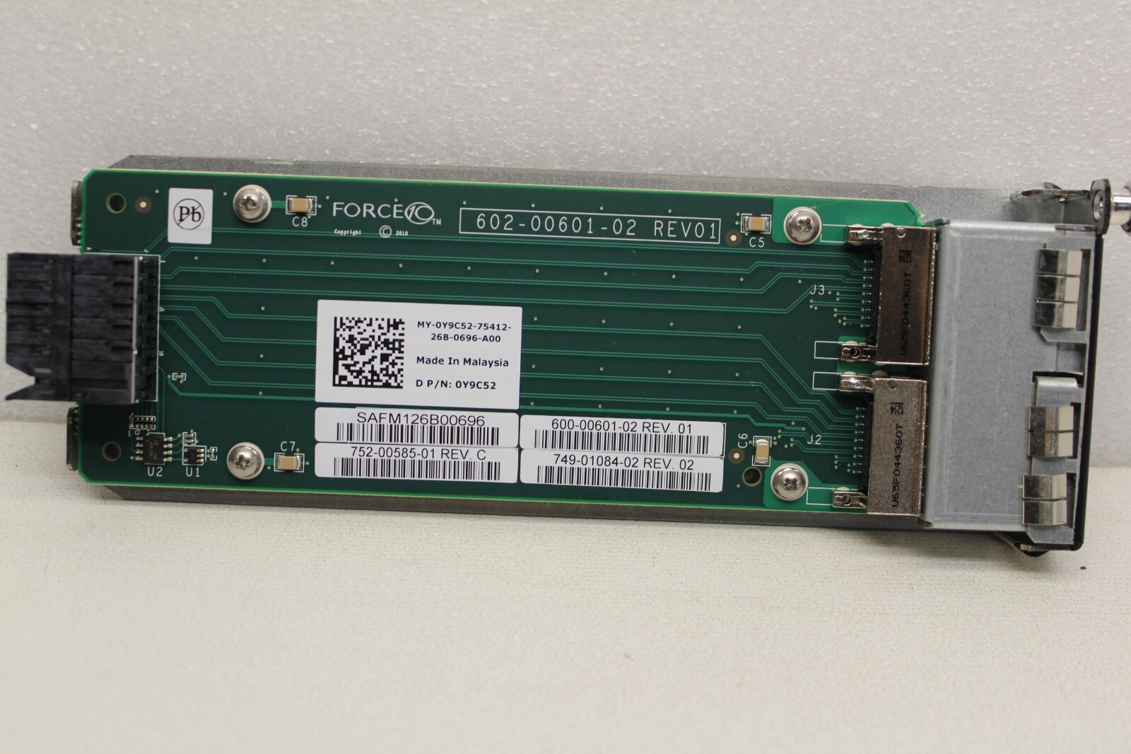 Dell Force10 S60-12G-2ST 2-Port 12G Stacking Switch Module For S60 P/N: 0Y9C52