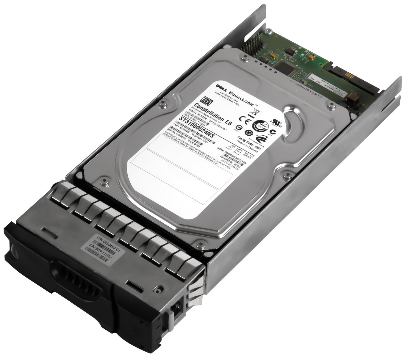 HARD DRIVE DELL EQUALLOGIC 0950483-01 ST31000524NS 1TB SAS 7.2K 32MB 3.5'' 