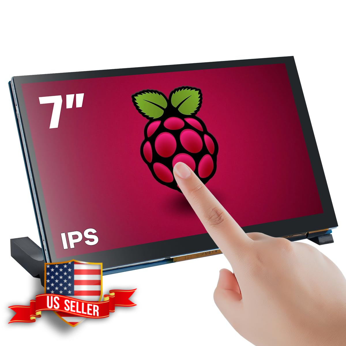 Hosyond 7in IPS Touchscreen Display for Raspberry Pi 5/4/3 800x480