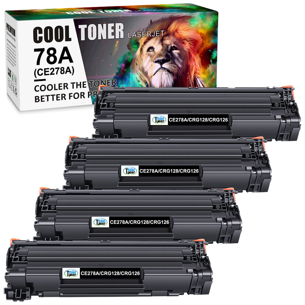 4 PK CE278A Toner For HP 78A Black LaserJet P1606dn M1536dnf 1536dnf MFP Printer
