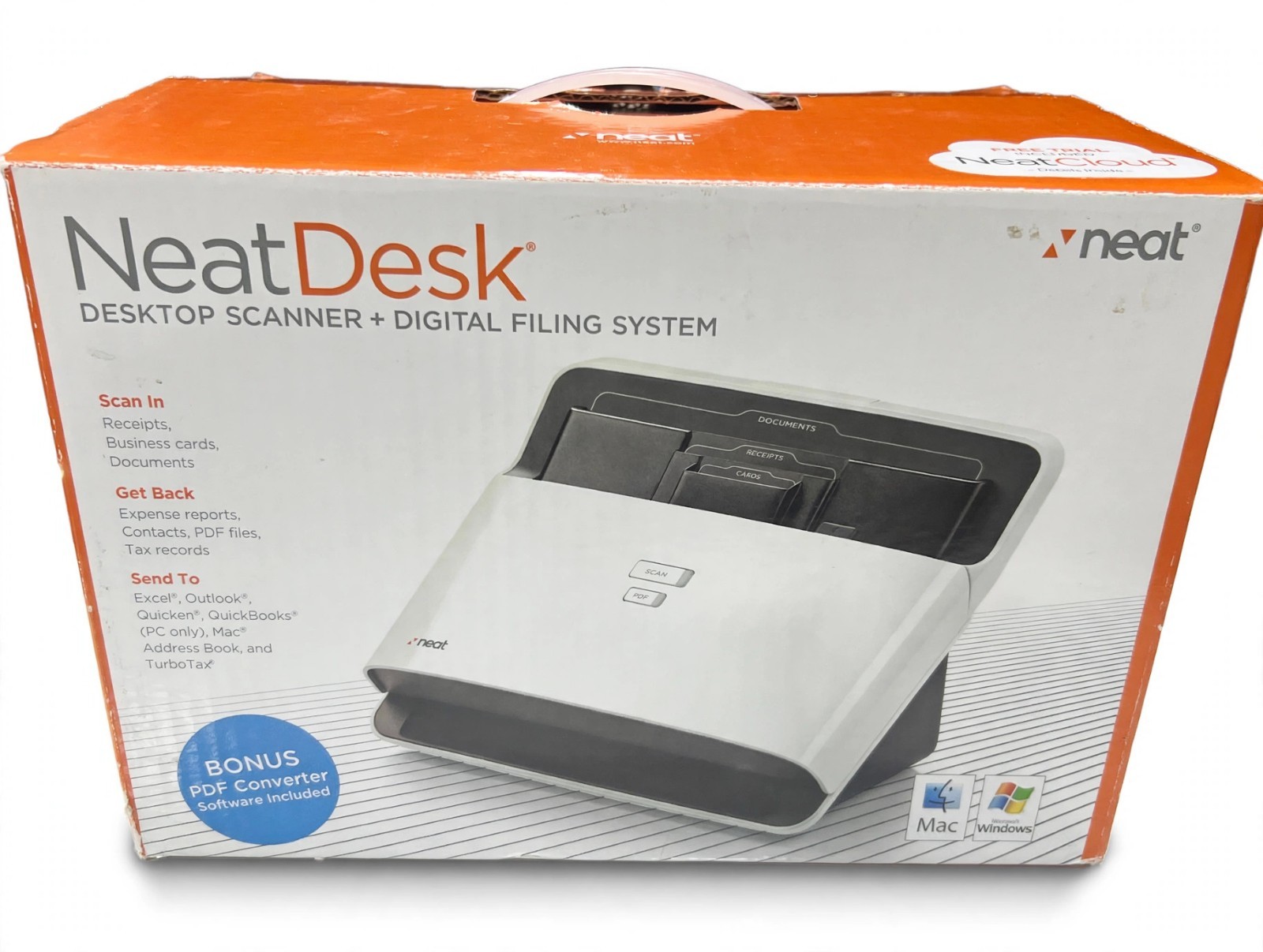NeatDesk Desktop Scanner Digital Filing System New Open Box Complete