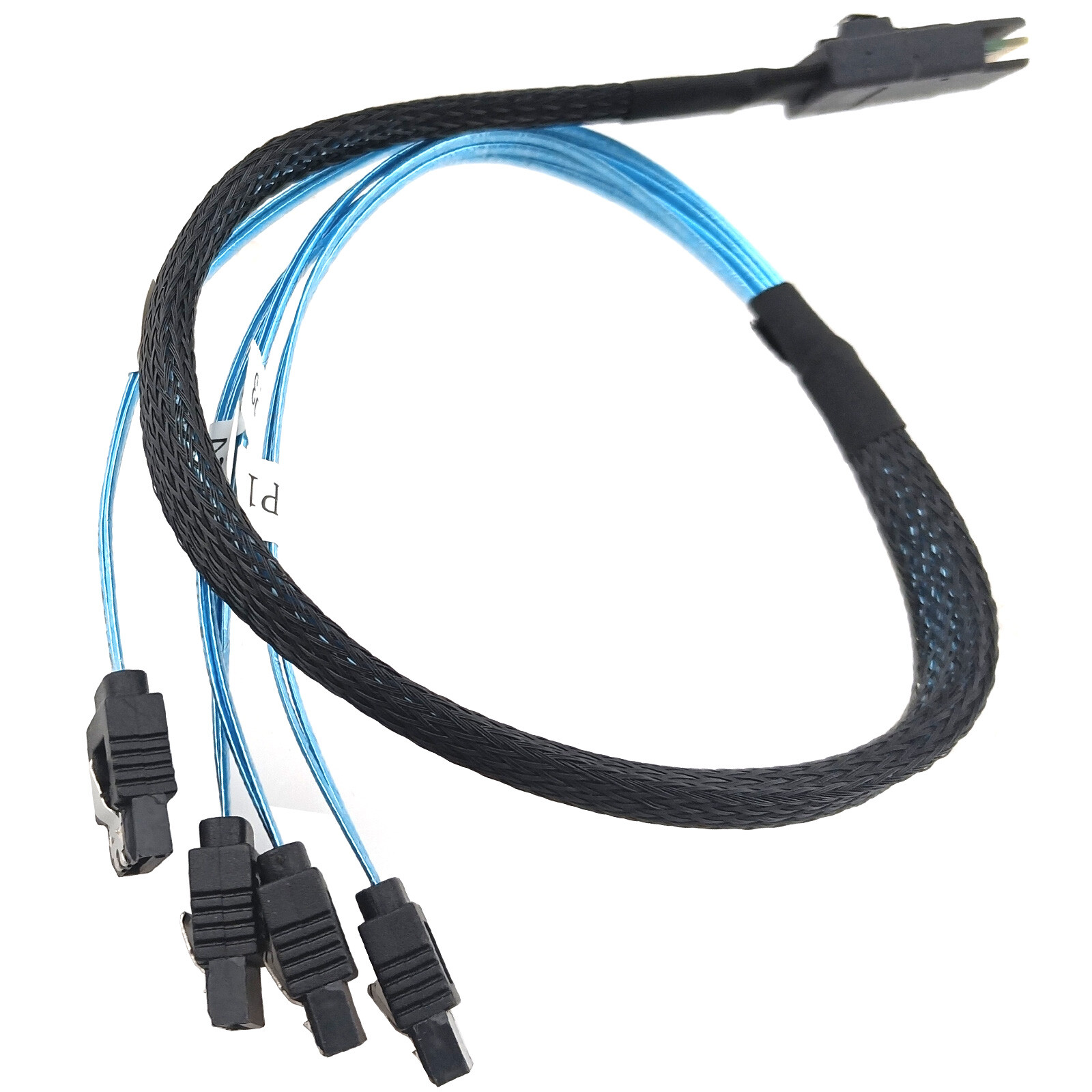Mini SAS SFF-8087 to SATA 7pin Cable 4 Way Female RAID HDD Drive Data Wire 1.6ft