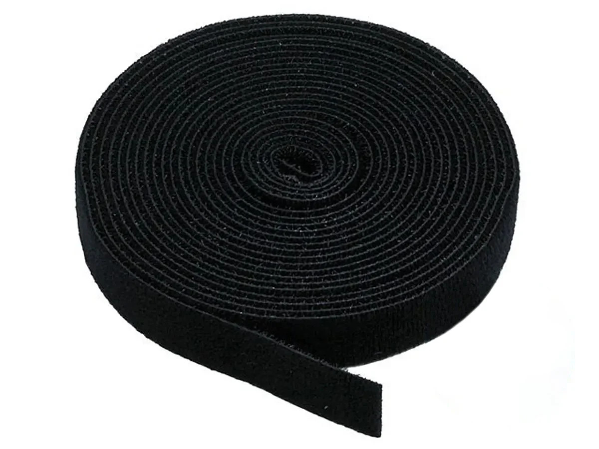Monoprice 3-Pack Hook and Loop Fastening Tape 5 yard/roll, 0.75in, Black