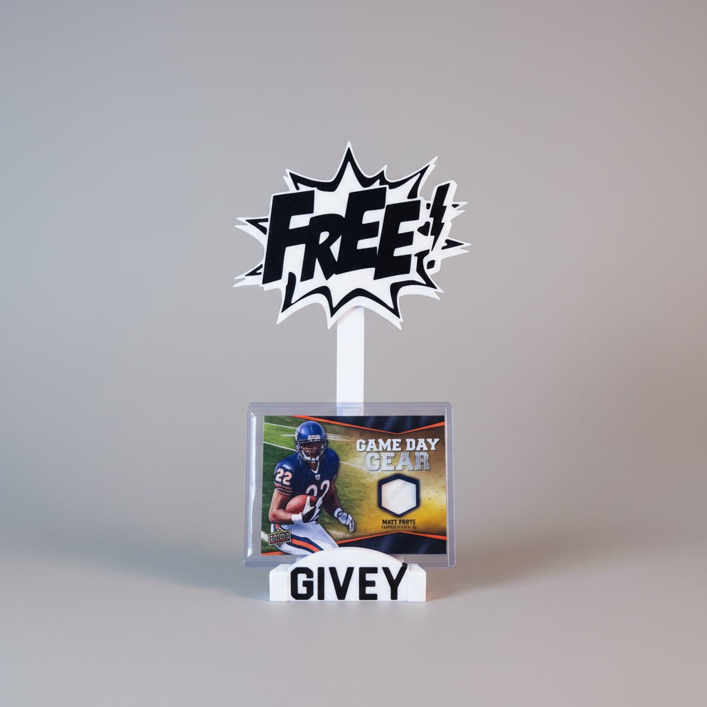 3D Printed FREE Givey Card Stand - White/Black